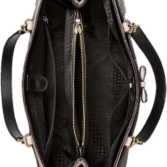 🎁💕👀 Kate Spade Baldwin Street Maryanne (WKRU4861) Black/Almond EUC - Picture 2 of 7